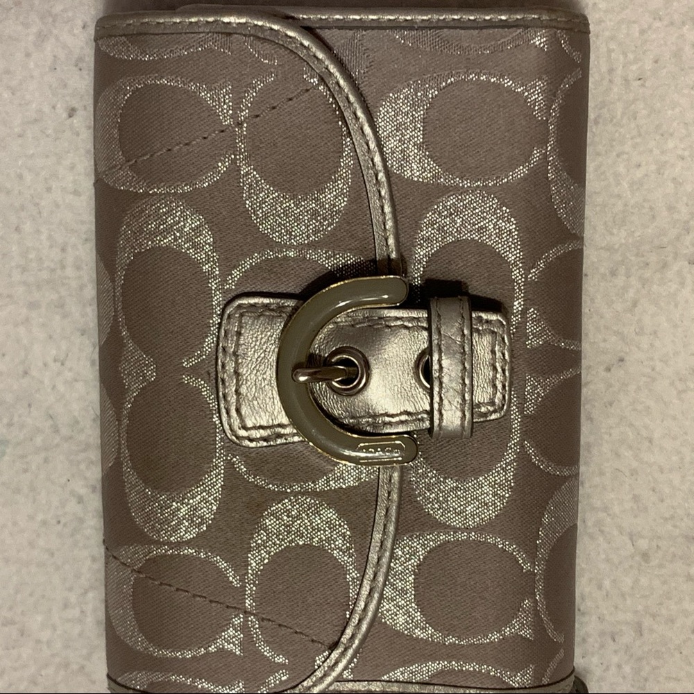 Silver Coach Wallet